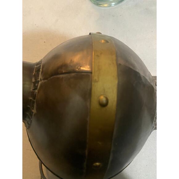 Hapadaca Enterprises Hand Made Viking Helmet Replica Steel and Real Horns - Picture 6 of 10